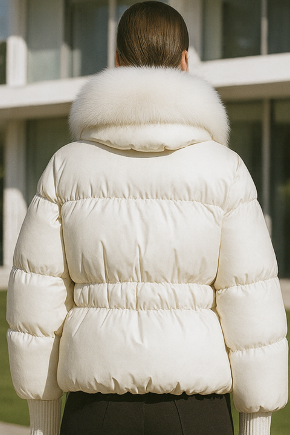 Indila Faux Fur Collar Jacket