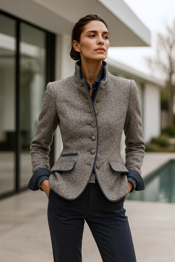 Valerie High-Neck Cardigan
