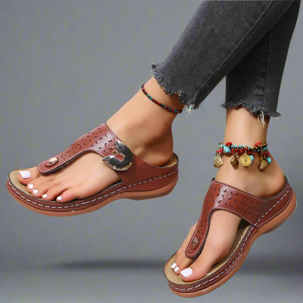 Gemma Orthopedic Wedge Open-Toe Sandals
