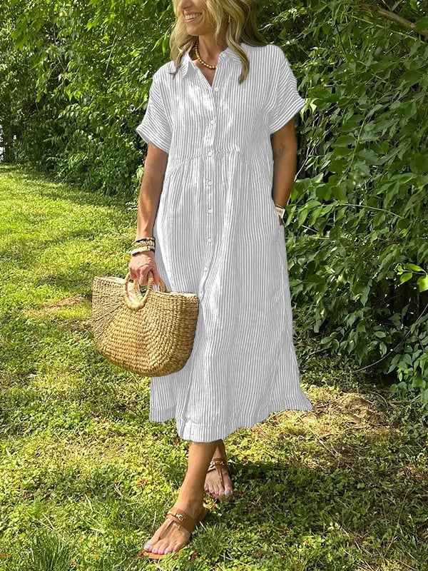 Udela Striped Maxi Dress