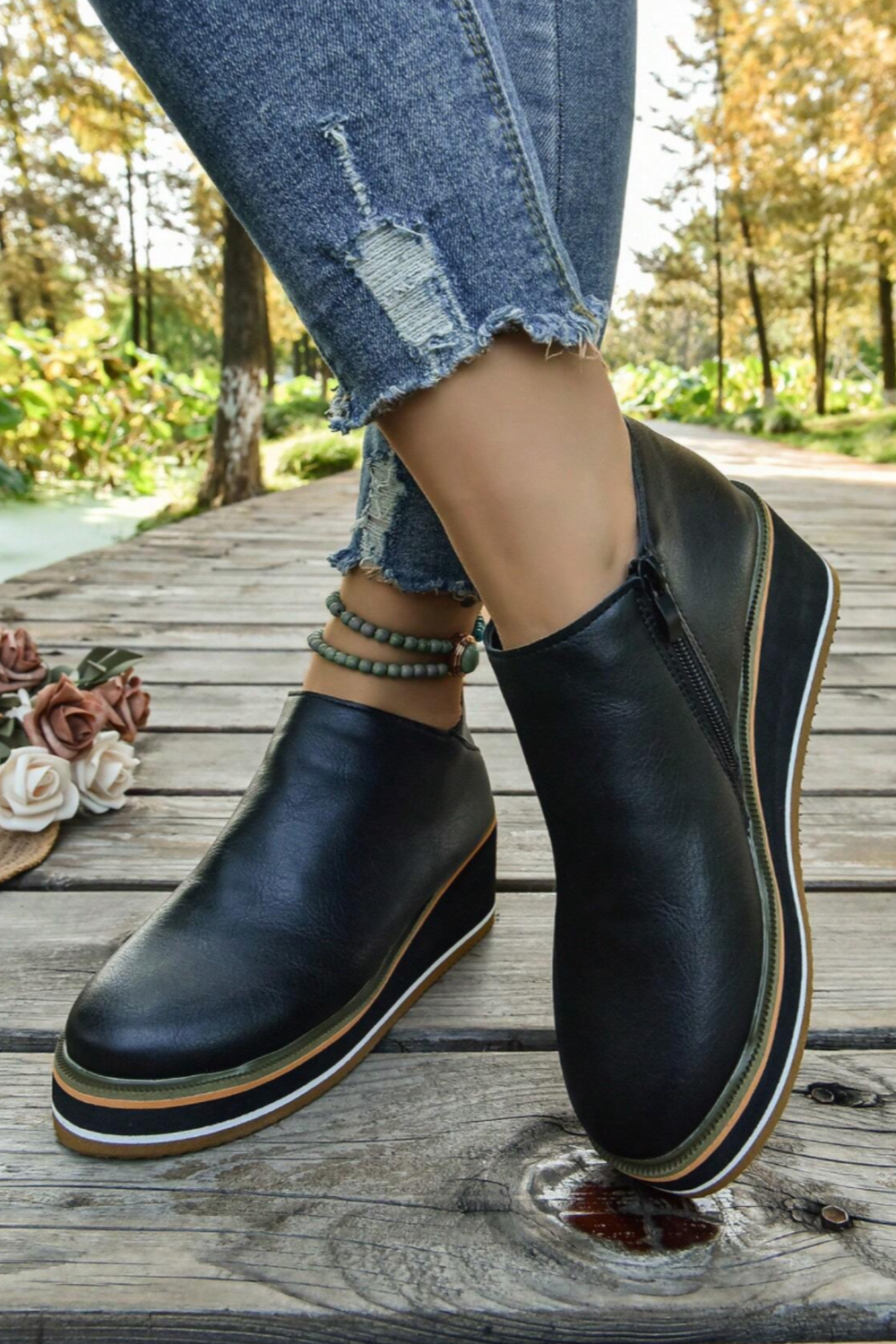 Trinity Waterproof Ankle Boot with Side Zip Entry Premium
