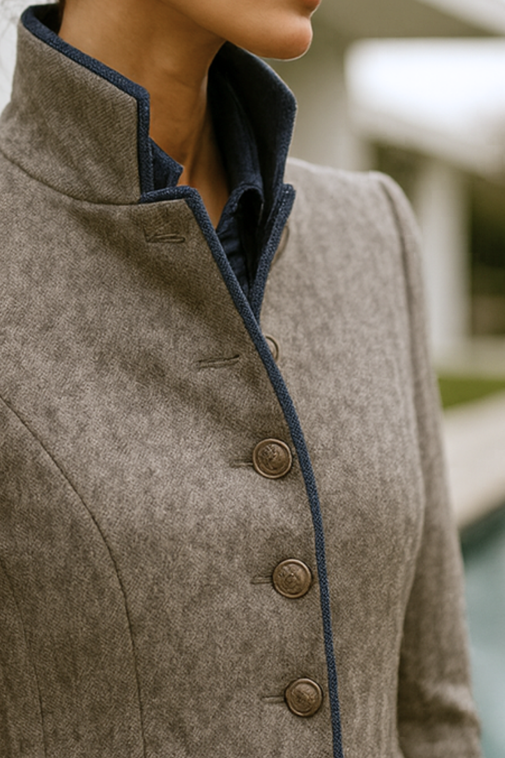 Valerie High-Neck Cardigan