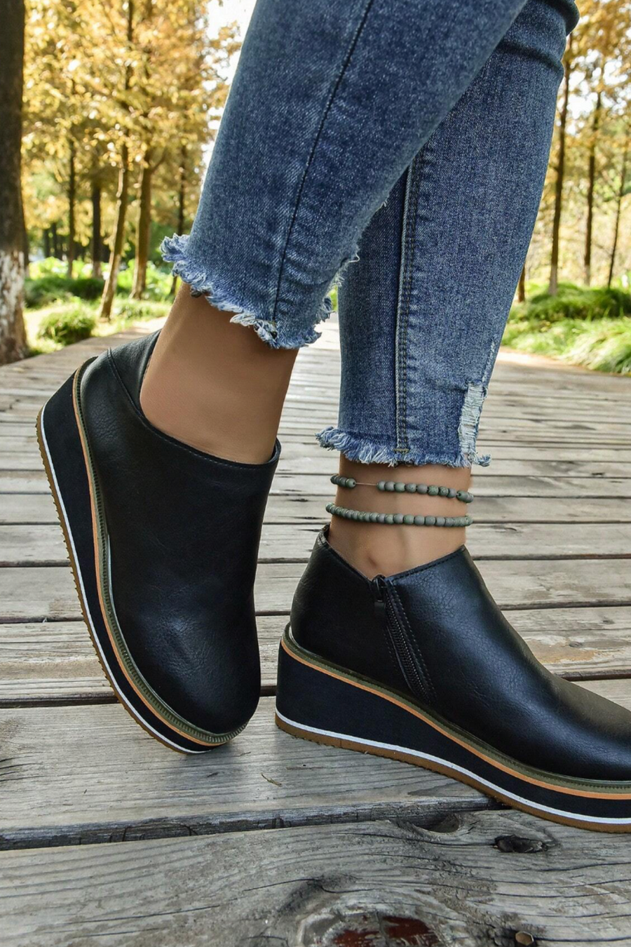 Trinity Waterproof Ankle Boot with Side Zip Entry Premium