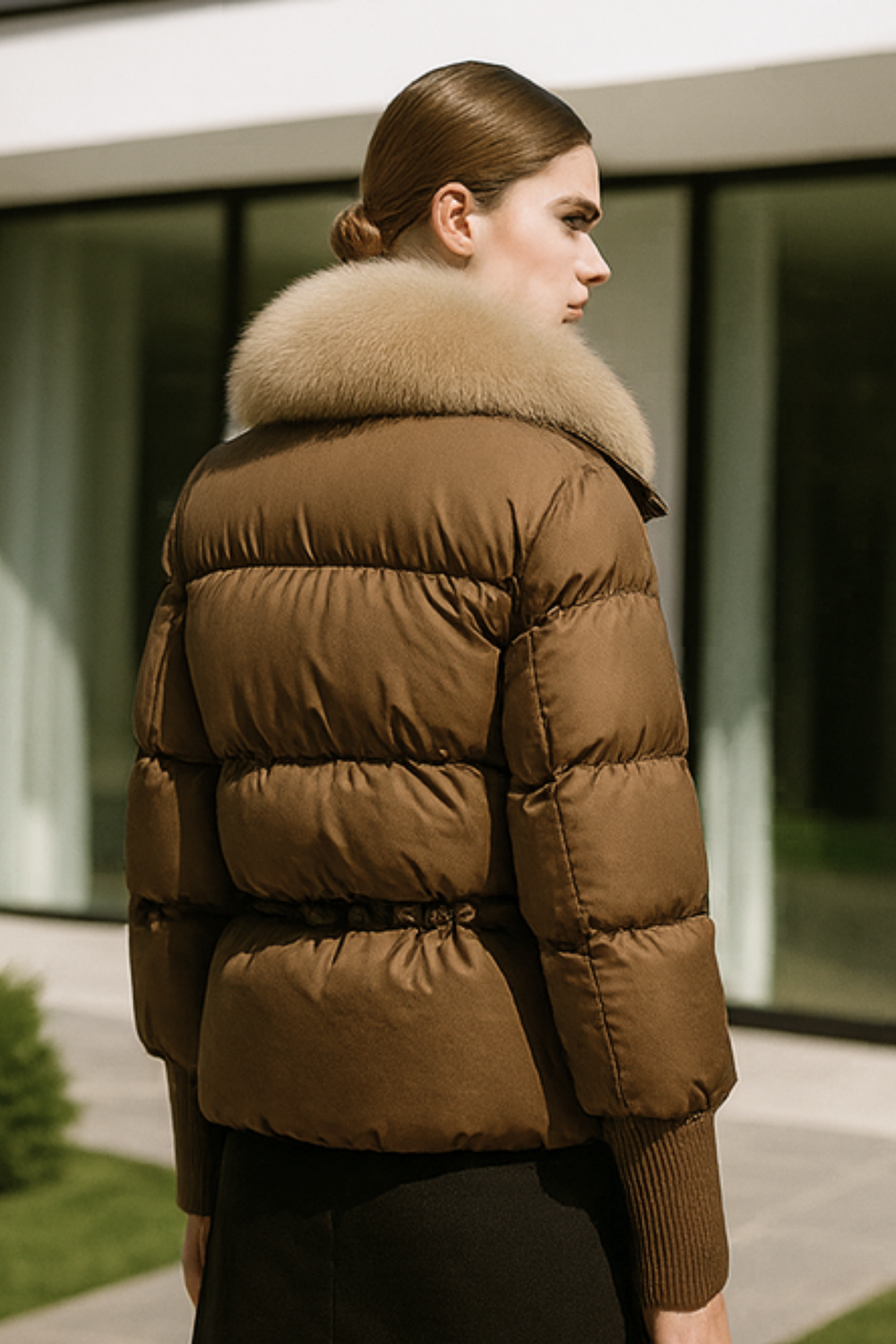 Indila Faux Fur Collar Jacket