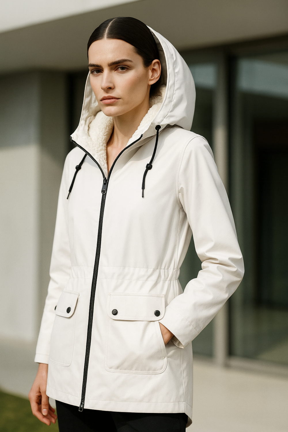Pauline Waterproof Windproof Rain Jacket for All Seasons