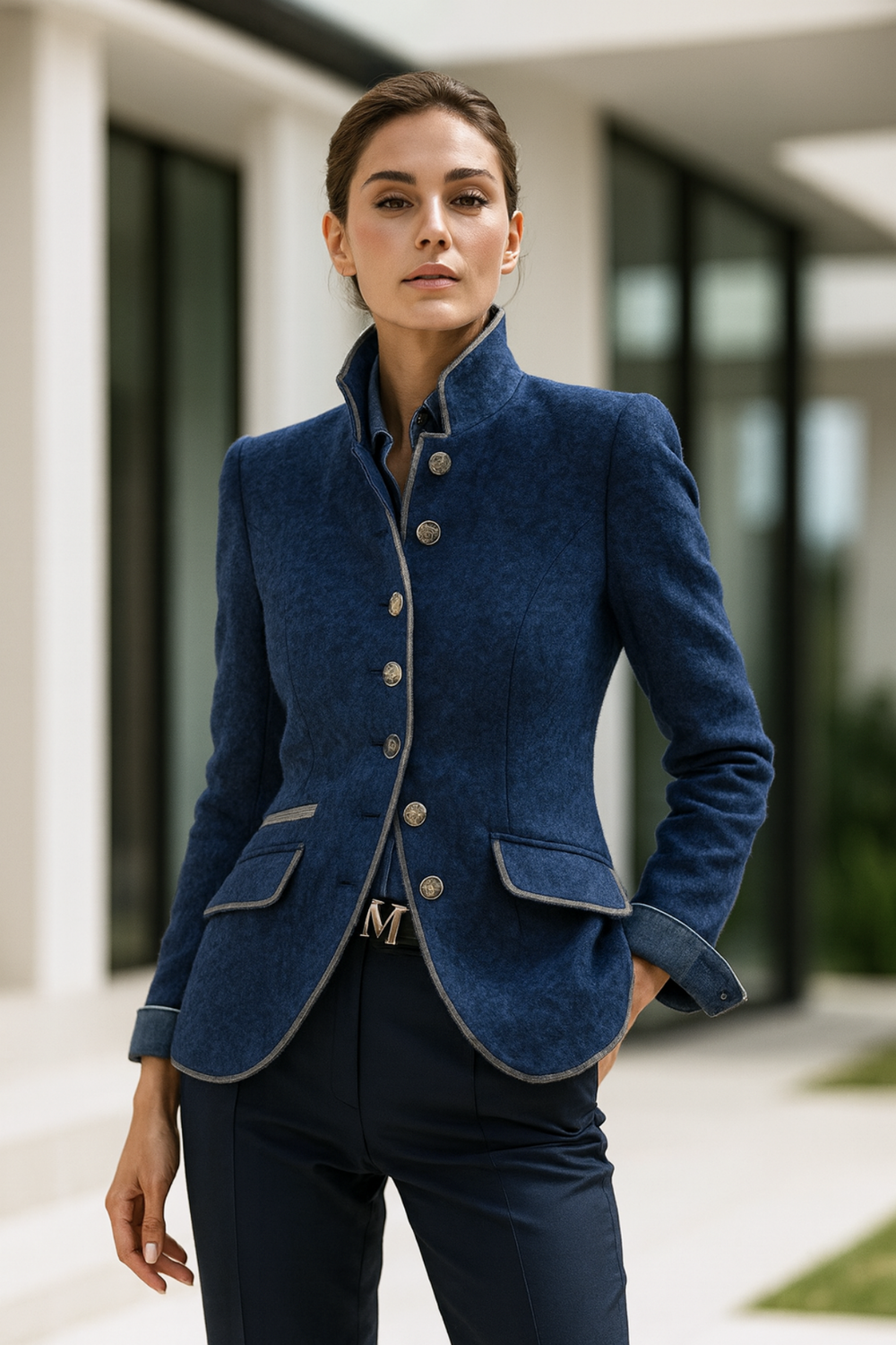 Valerie High-Neck Cardigan