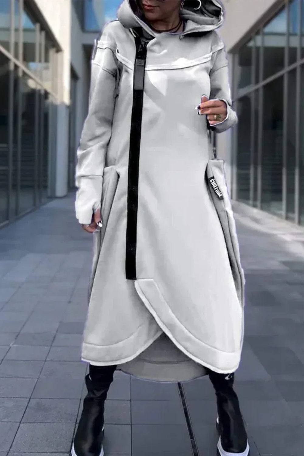 Nana Zip Hoodie White