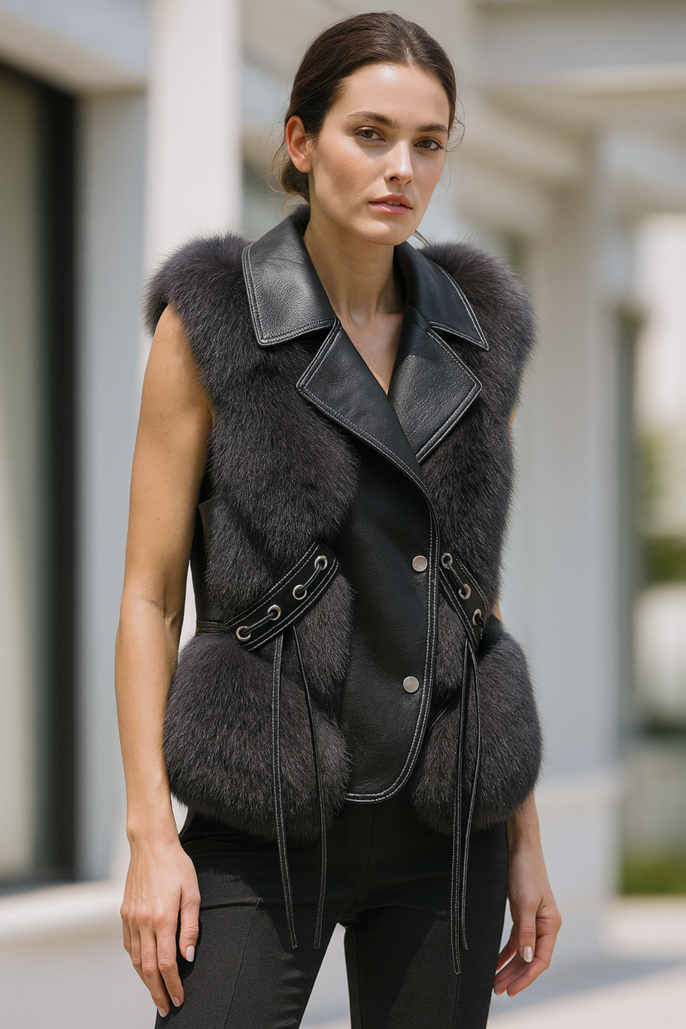 Colby Elegant Leather Vest