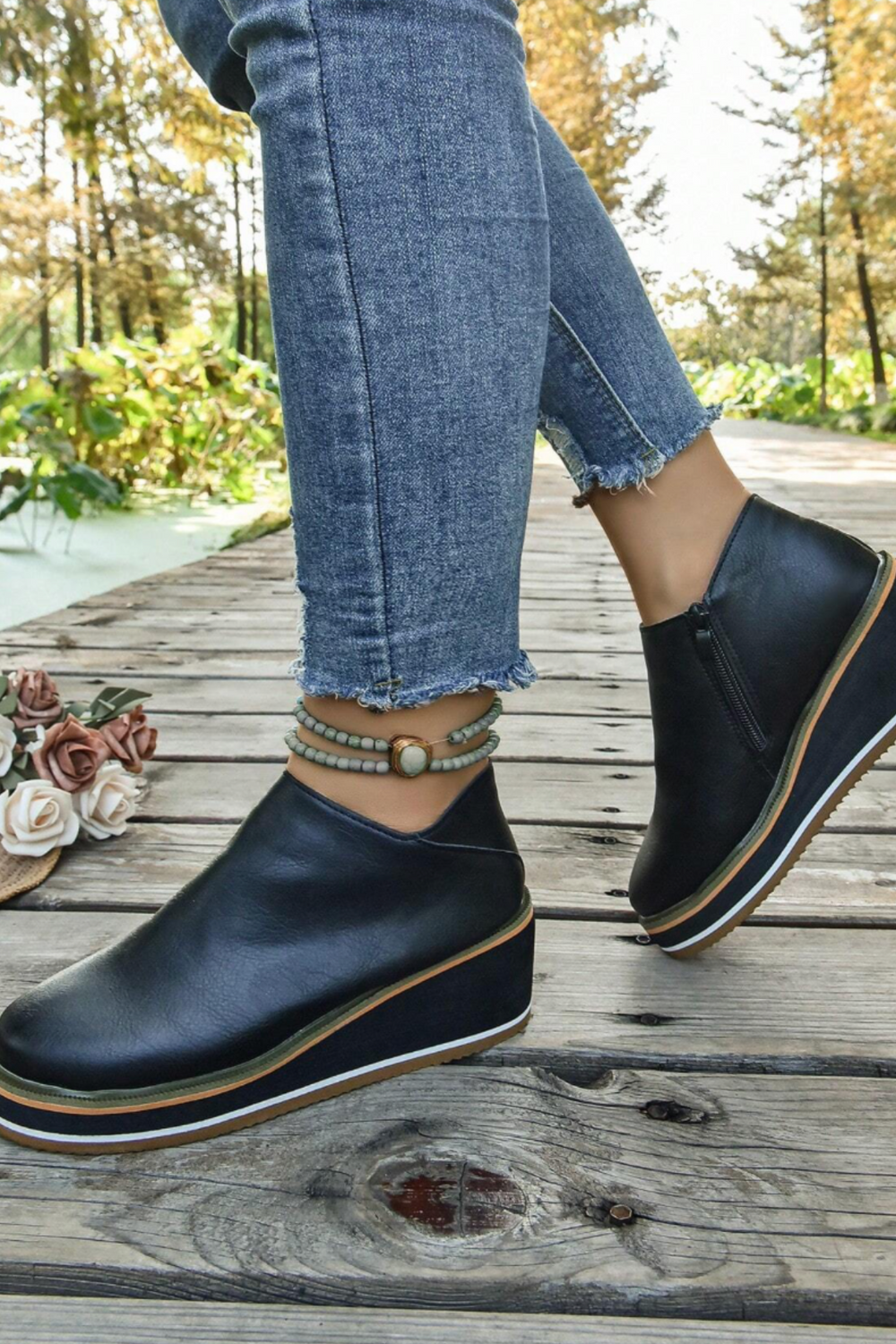 Trinity Waterproof Ankle Boot with Side Zip Entry Premium