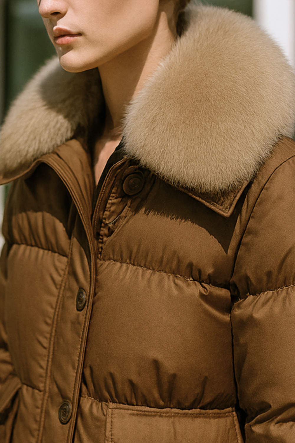 Indila Faux Fur Collar Jacket