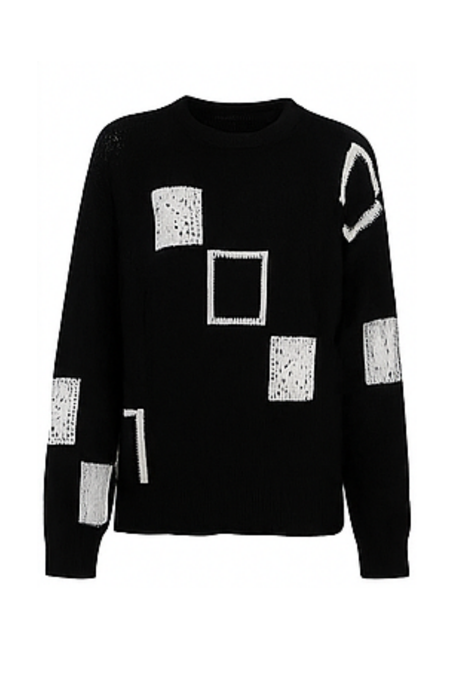 Ayla Strickpullover Black