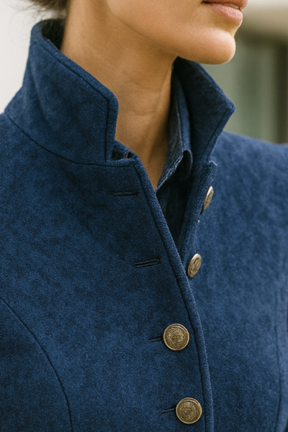 Valerie High-Neck Cardigan