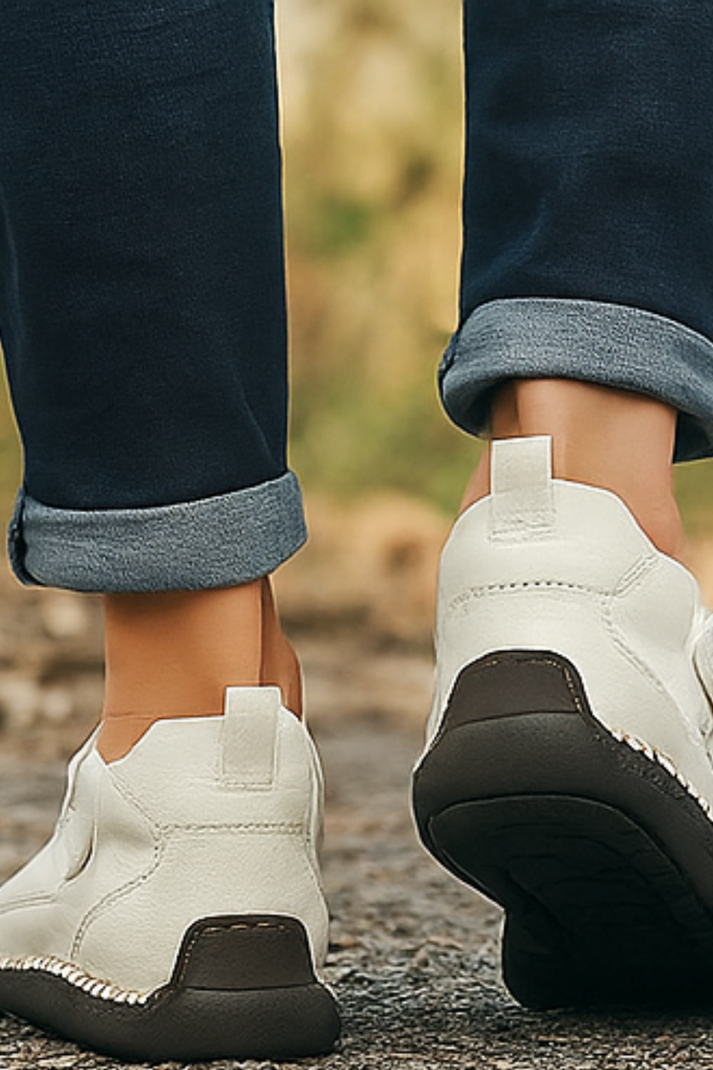 Aleera Lightweight Breathable Leather Comfort Sneakers