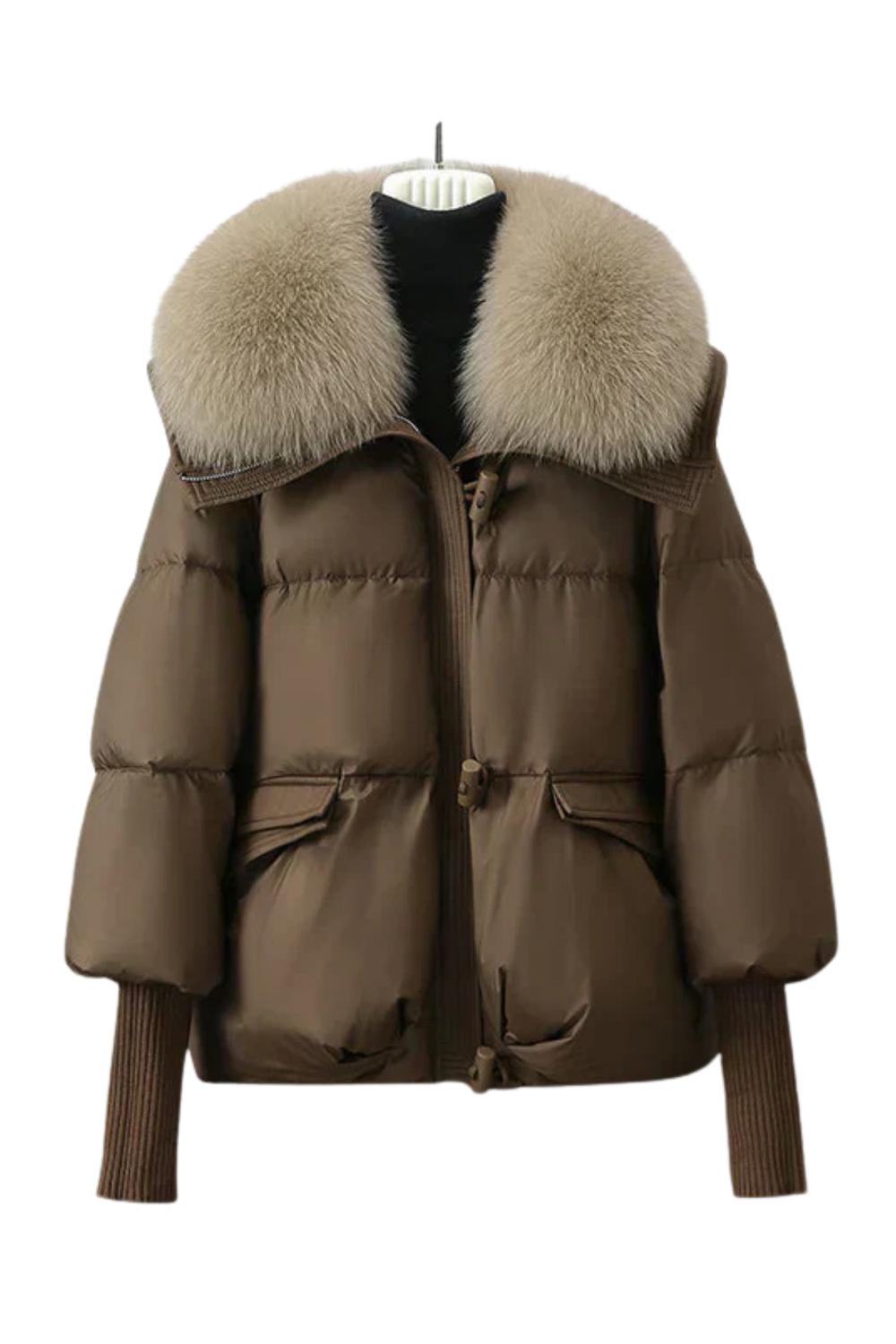 Indila Faux Fur Collar Jacket