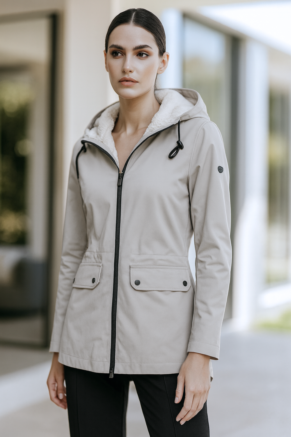 Pauline Waterproof Windproof Rain Jacket for All Seasons