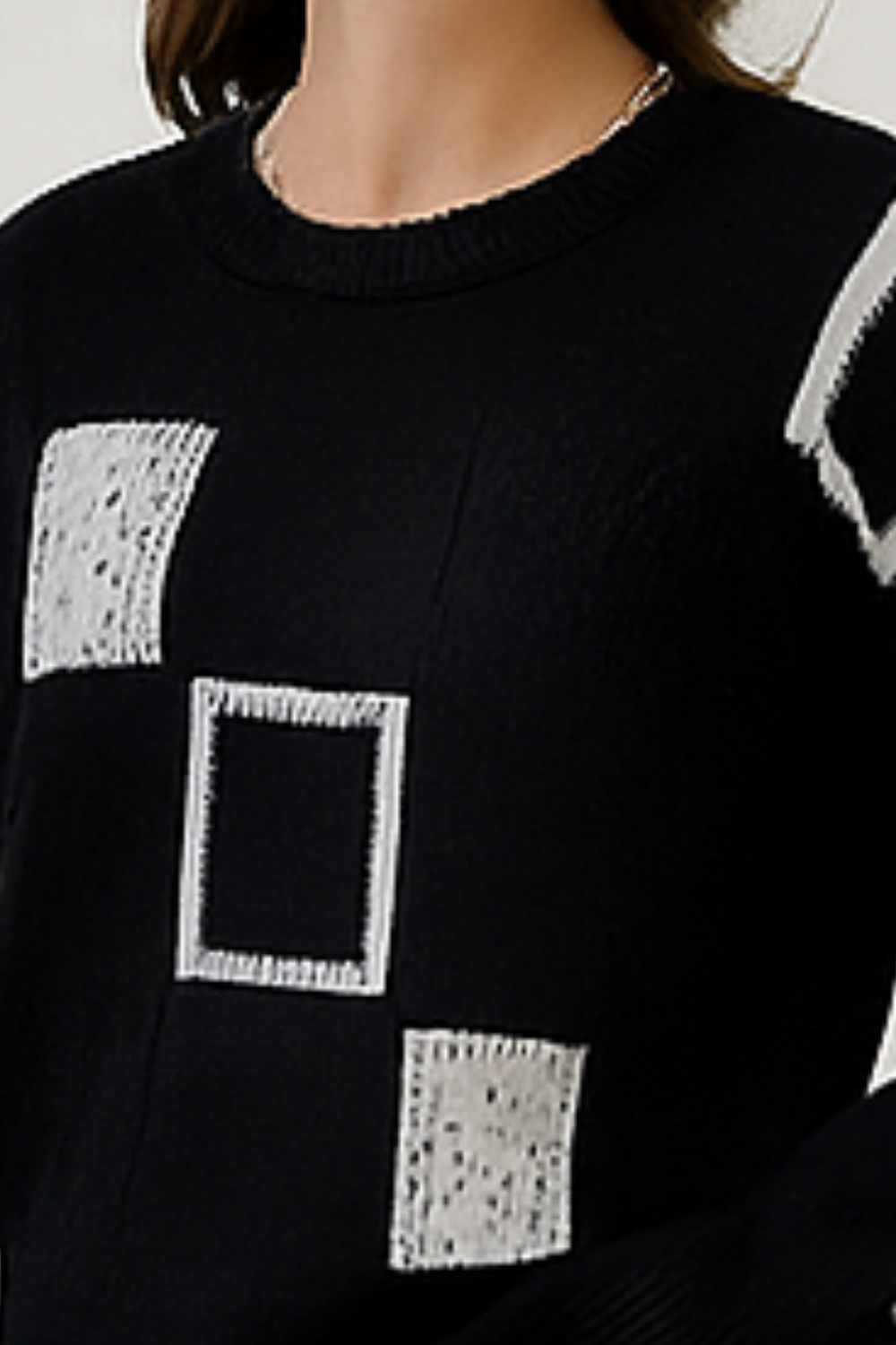 Ayla Strickpullover Black