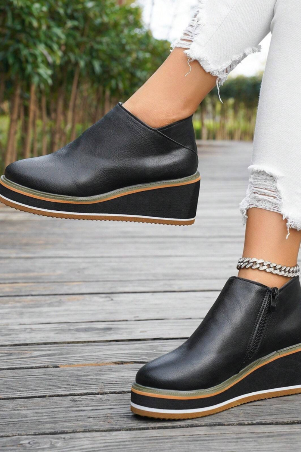 Trinity Waterproof Ankle Boot with Side Zip Entry Premium