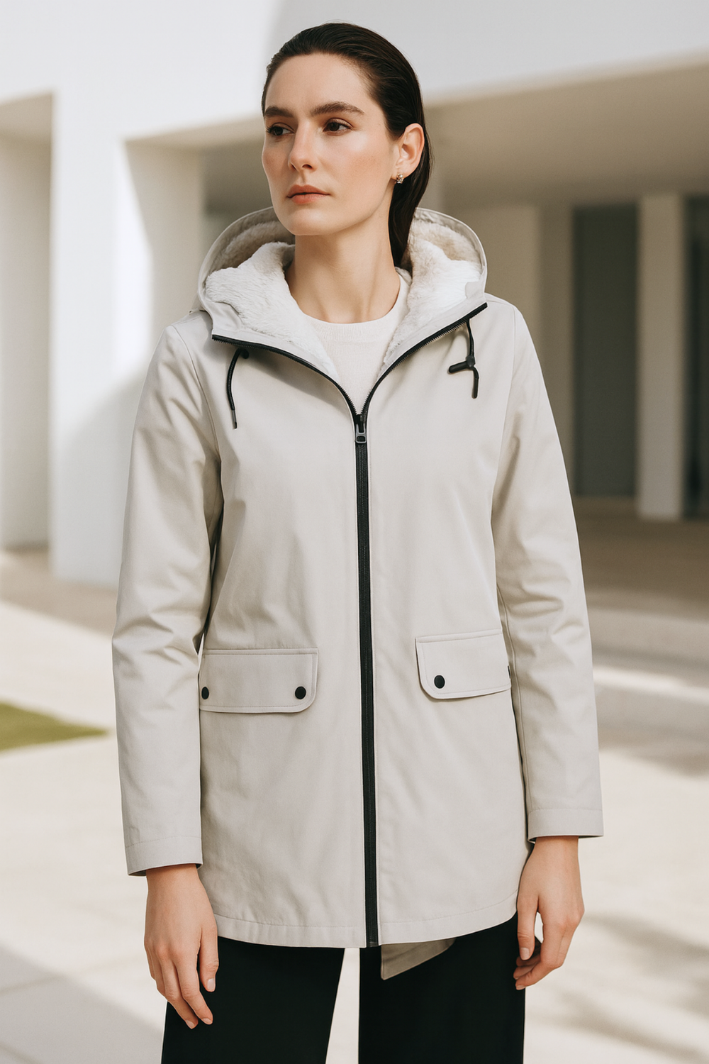 Pauline Waterproof Windproof Rain Jacket for All Seasons