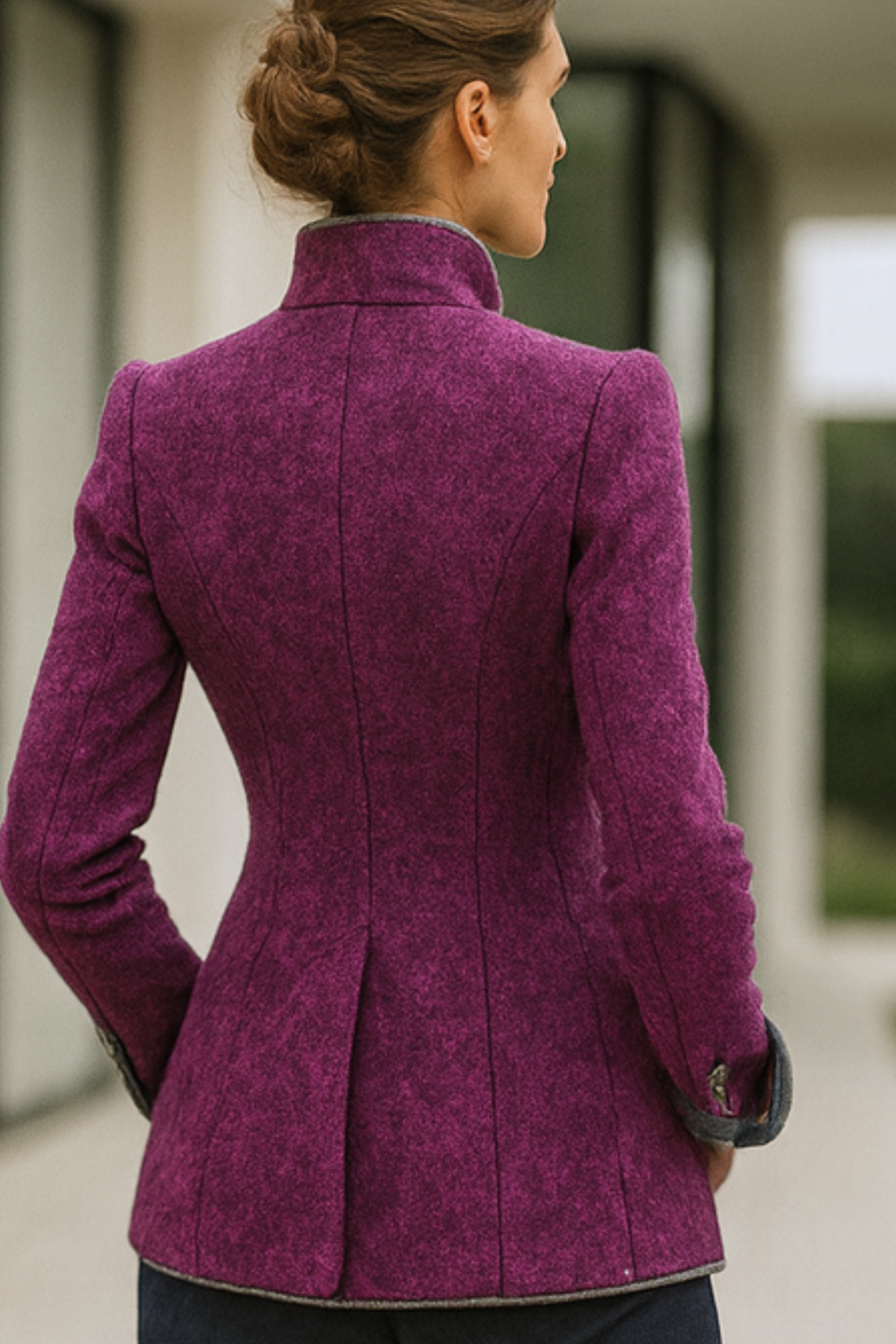 Valerie High-Neck Cardigan