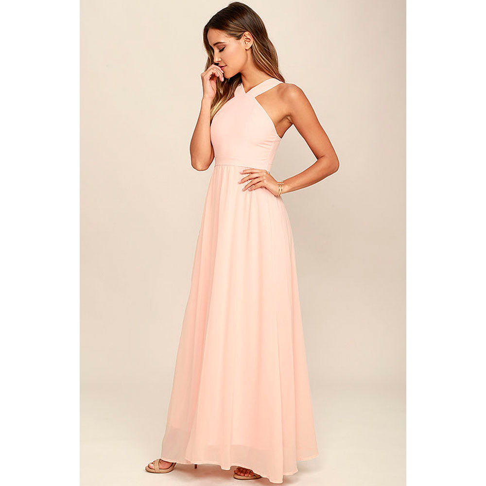Sara White Wrap-Neck Midi Dress for Women's Fashion Style