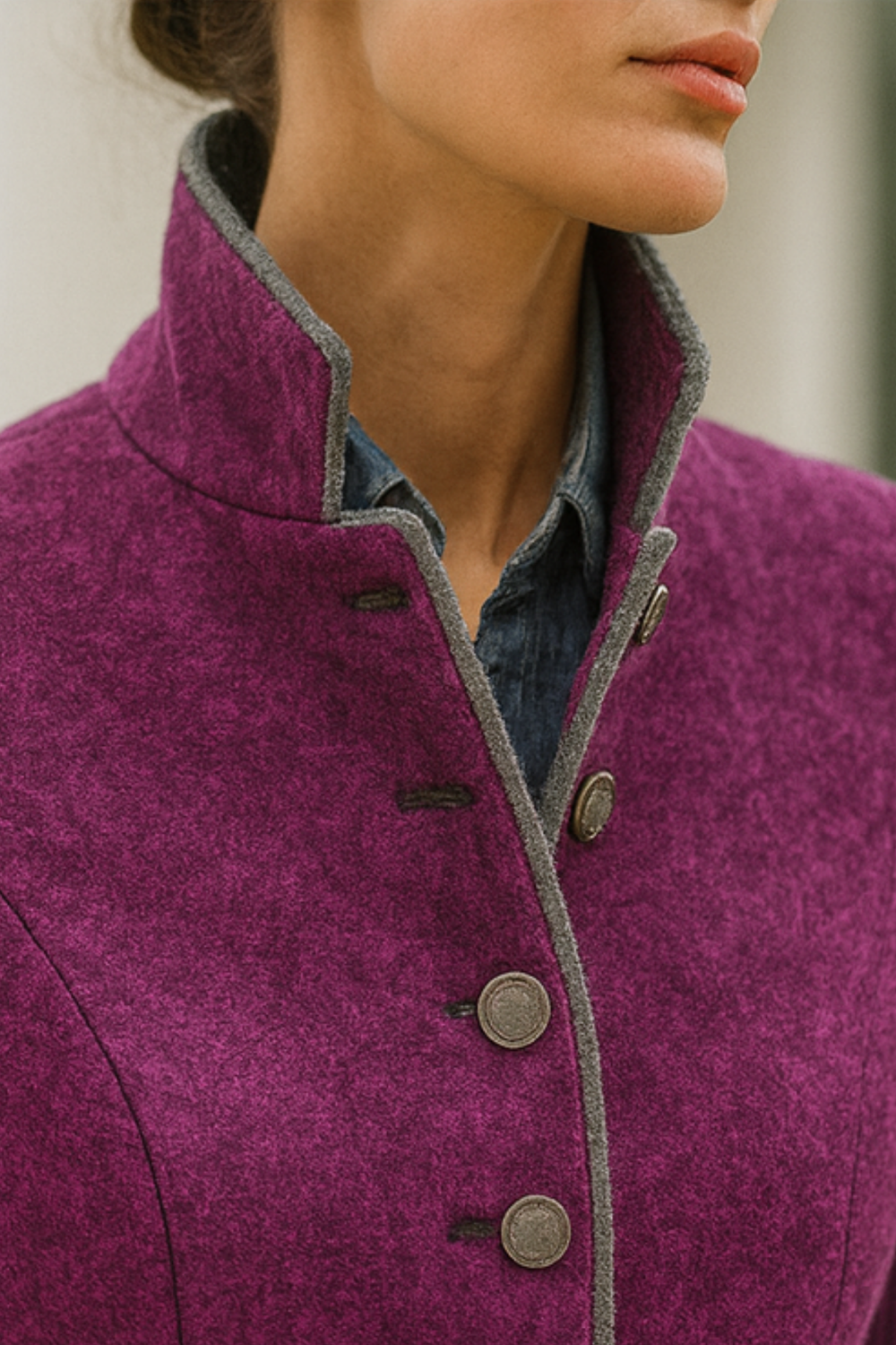 Valerie High-Neck Cardigan