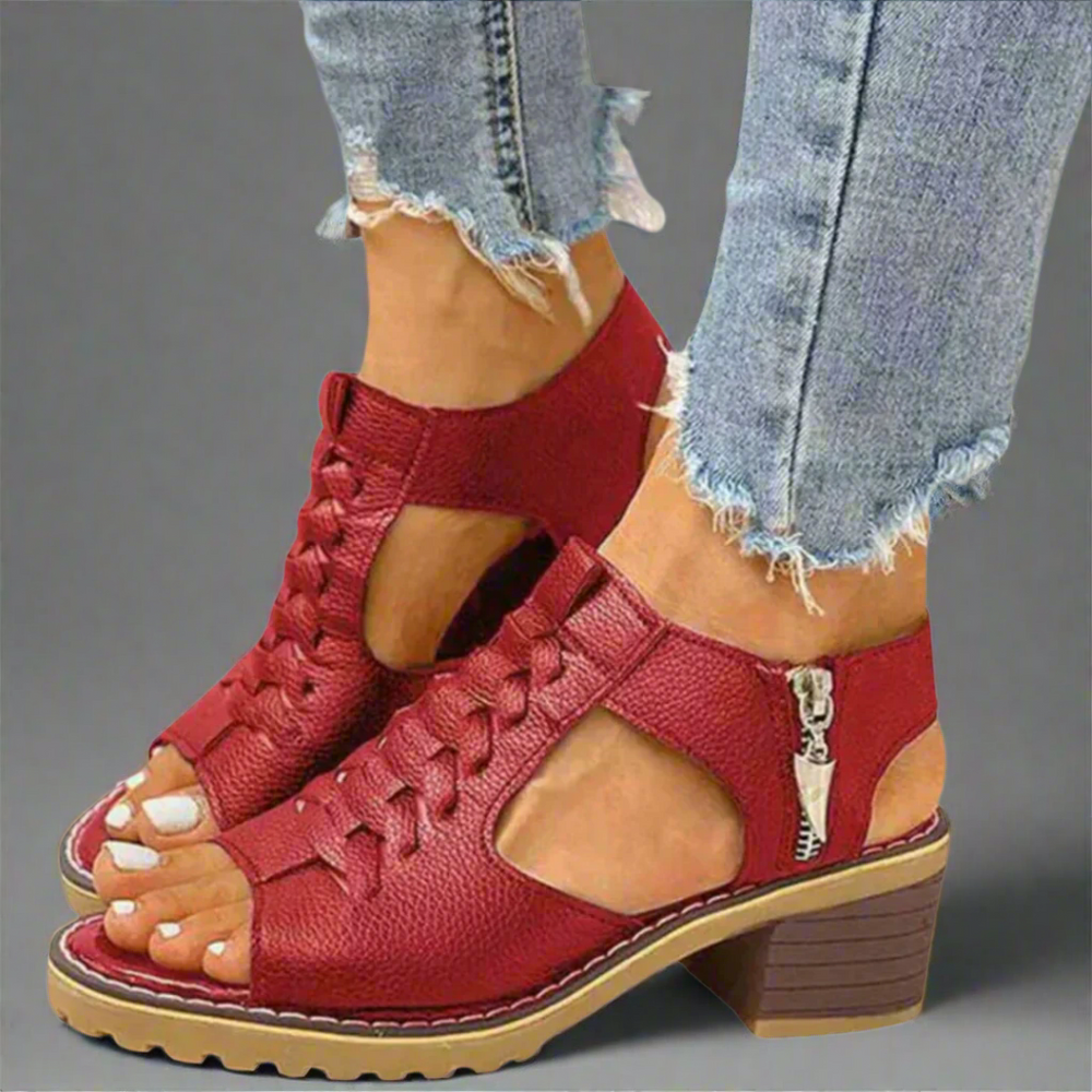 Agneta Comfort Strappy Open-Toe Adjustable-Strap Sandals