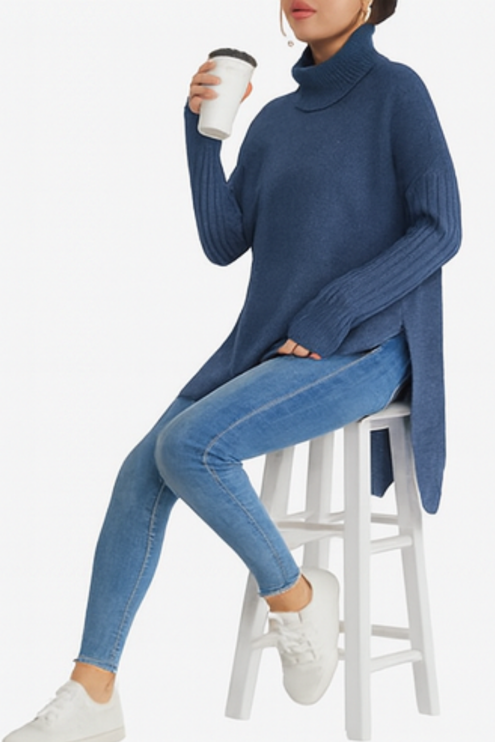 Bridgette Long Turtleneck Sweater