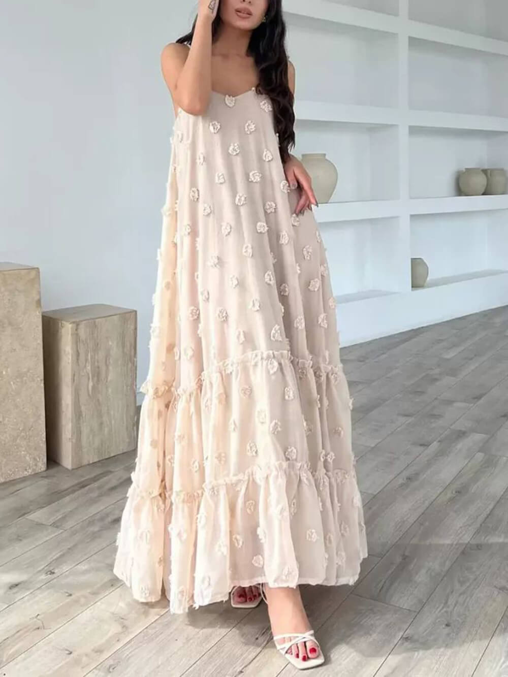 Blake Floral A-Line Maxi Dress