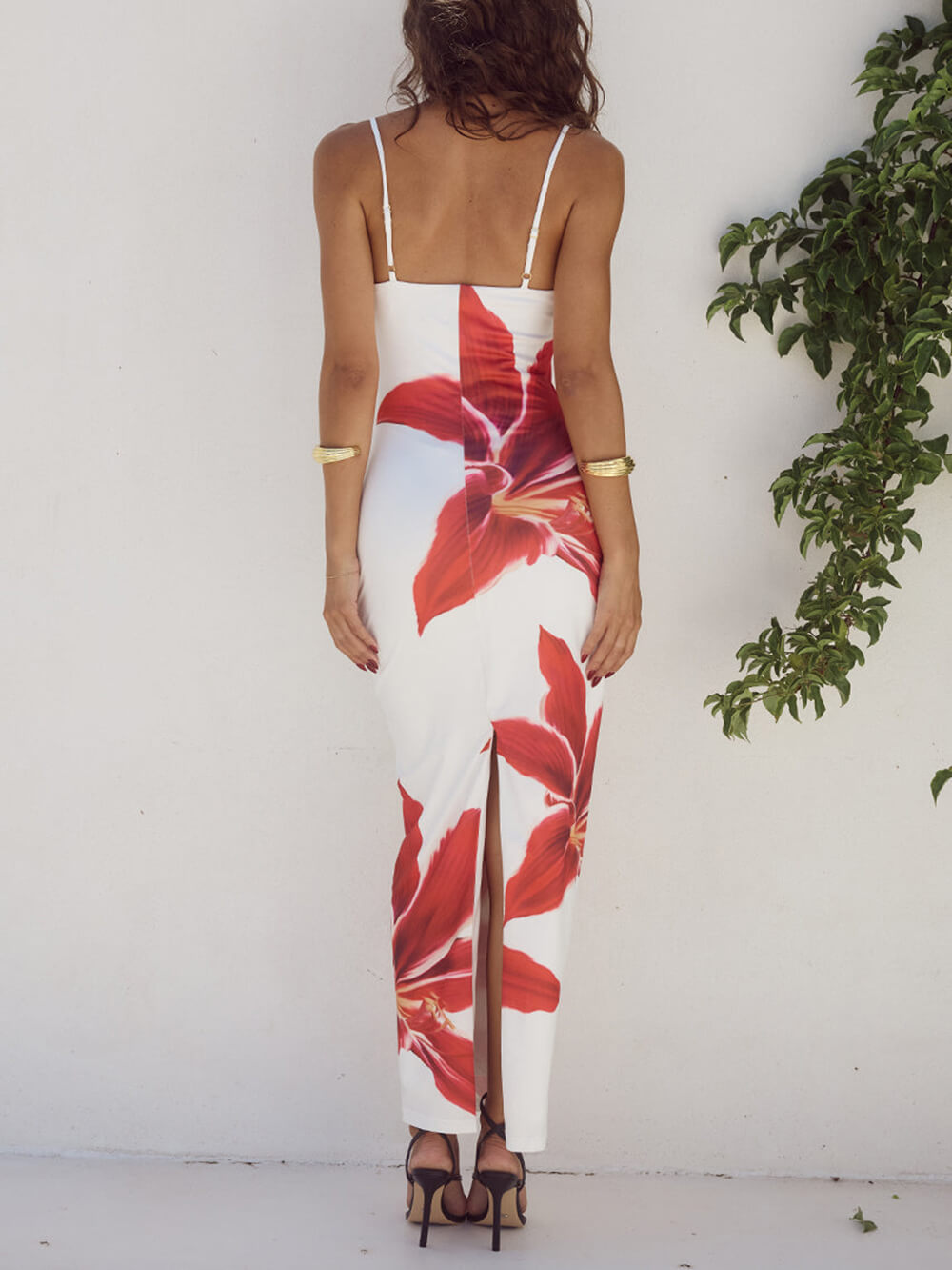 Aella Abstract Floral Maxi Dress