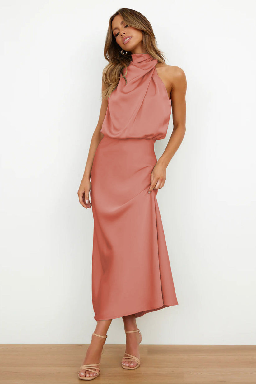 Vasia Satin Maxi Dress