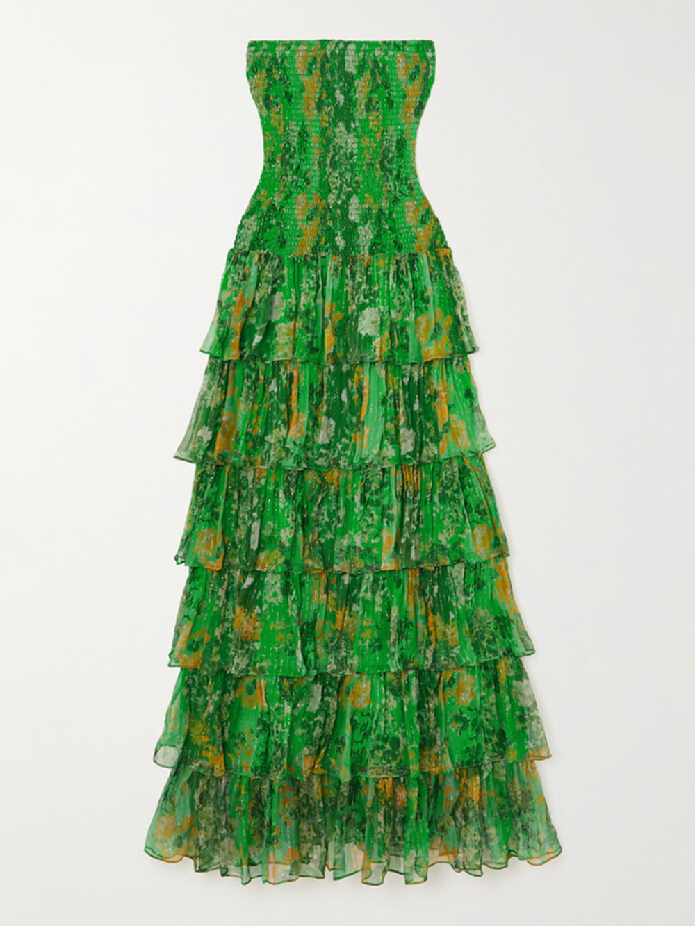 Schulterfreies, Maxi Dress Strapless Floral