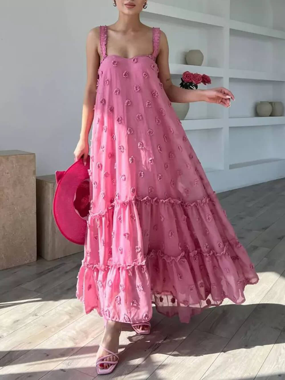 Blake Floral A-Line Maxi Dress