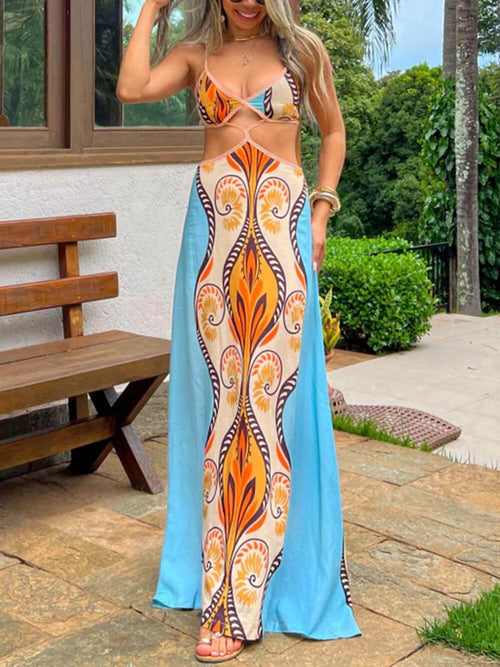Resort Adjustable-Strap Slip Dress for Summer Travel