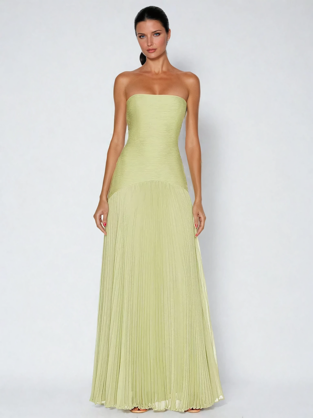 Sabrina Sleeveless Drop-Waist Maxi Dress