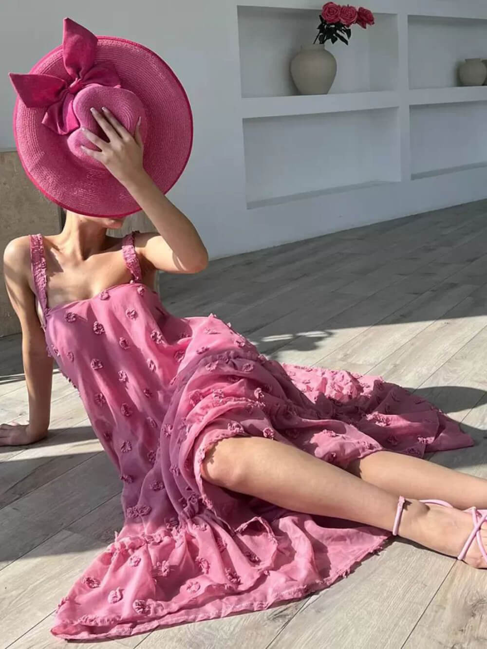 Blake Floral A-Line Tiered Maxi Dress