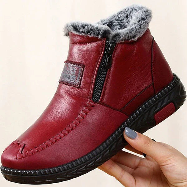 Rustan Wool Leather Waterproof Ankle Boot