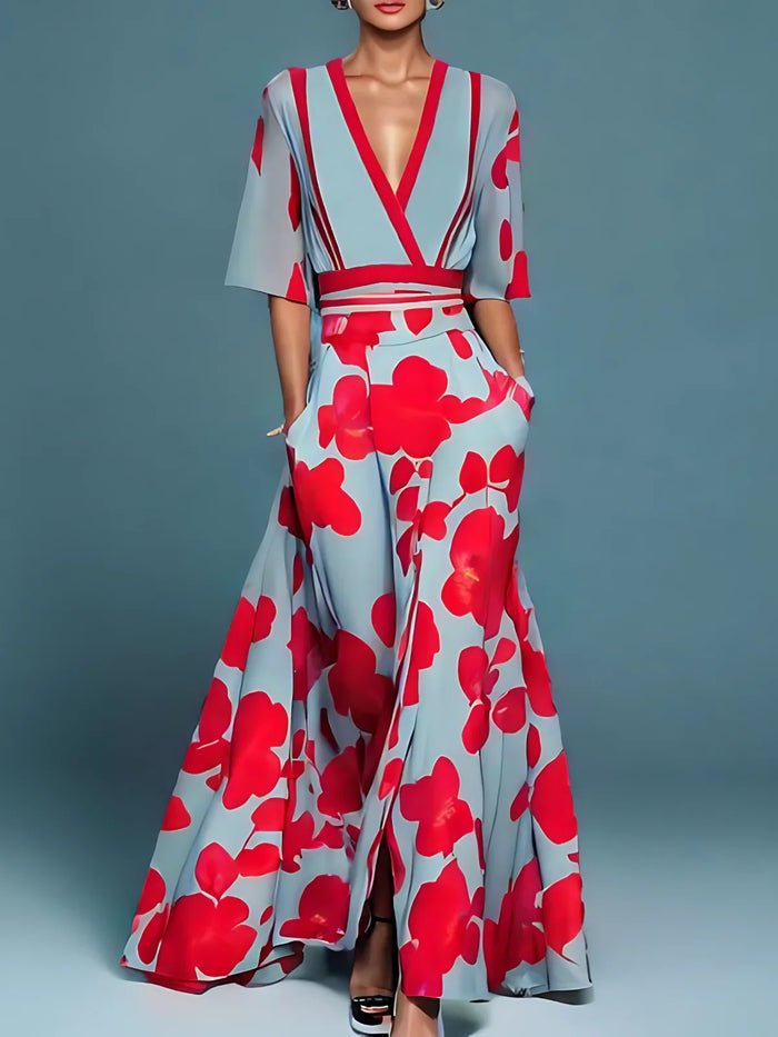 Floral Print Maxi Dress
