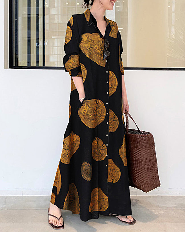 Jayla Contrast Print Dress