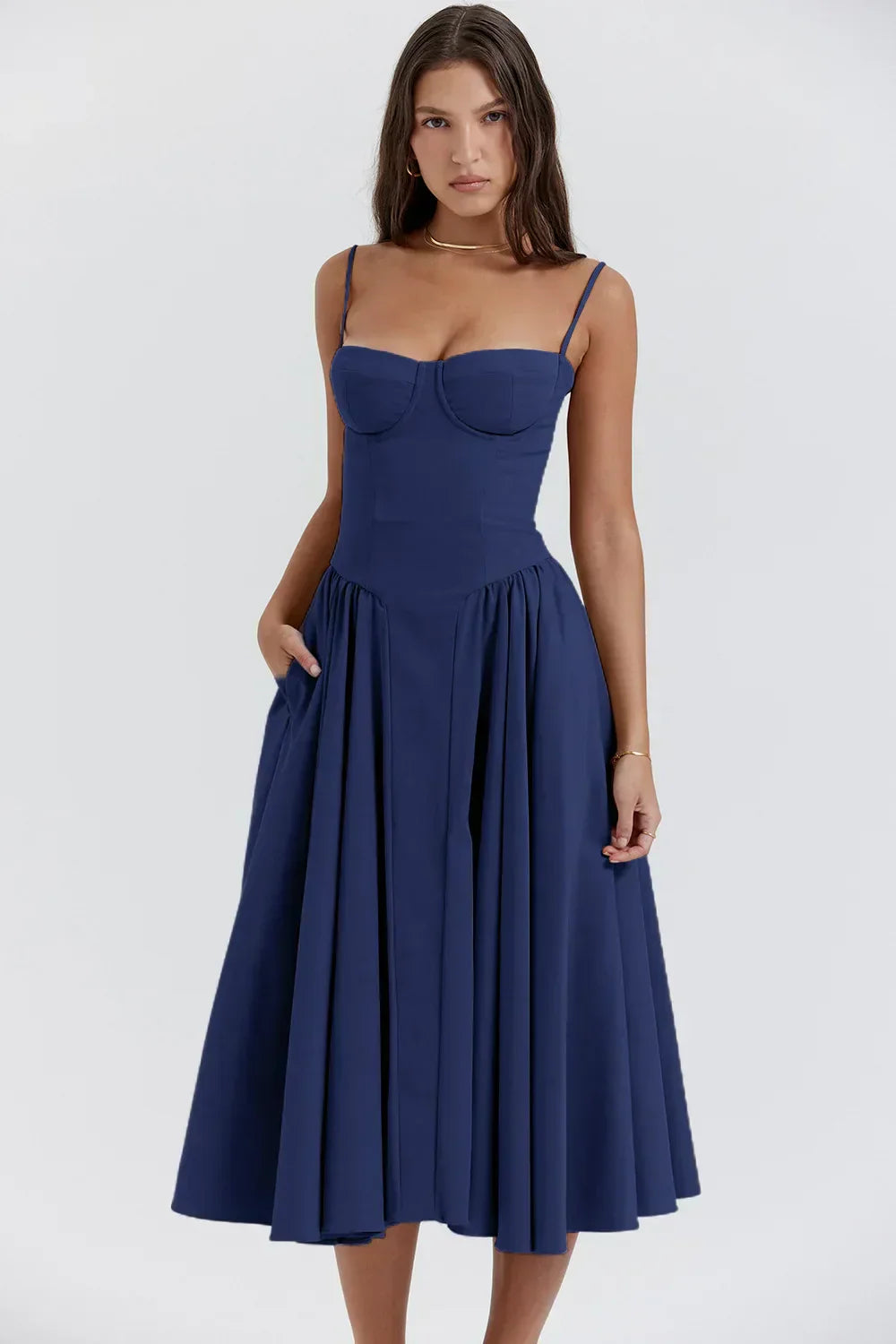 Michaela Sleeveless Midi Dress