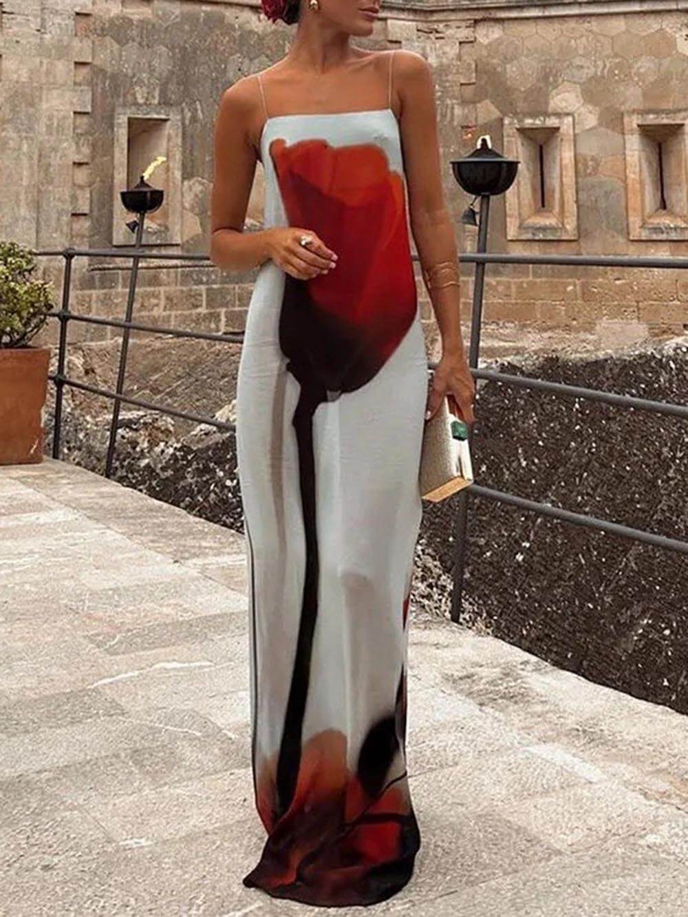 Maxikleid Tulip Print Maxi Dress