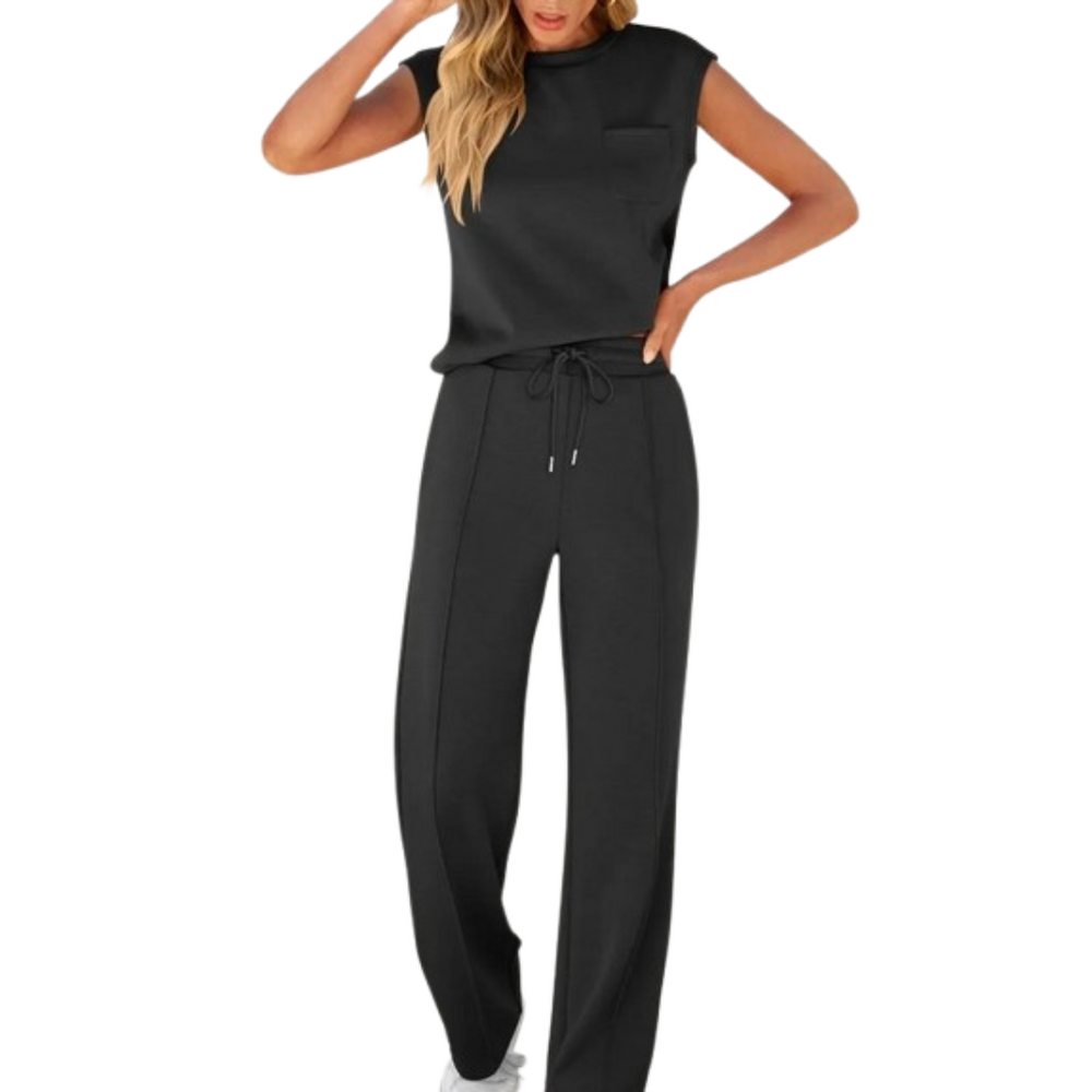 Elivara Casual-Chic Two-Piece Set