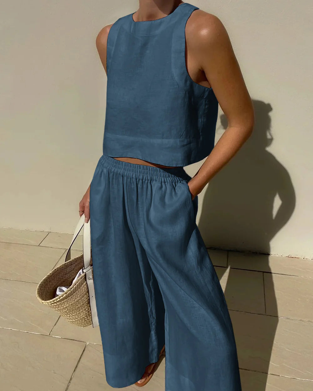 Anvika Minimalist Summer Two-Piece Set