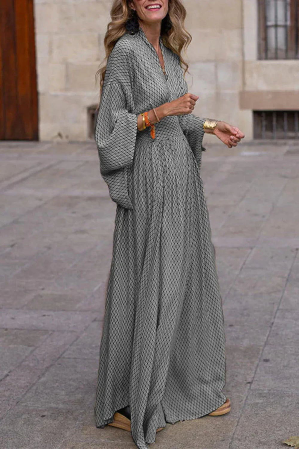 Gemma Geometric Maxi Dress