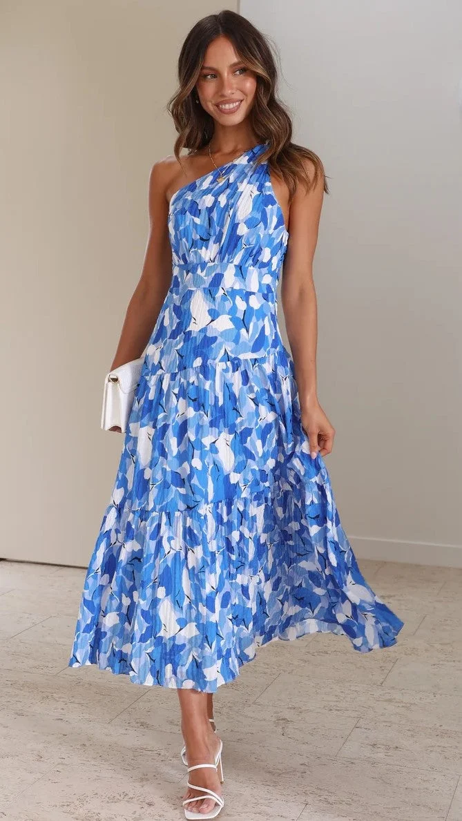 Vanessa Off-Shoulder Floral Midi Dress