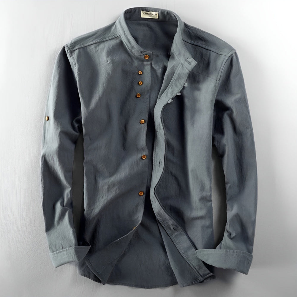 Anders Japanese-Style Linen Blend Shirt