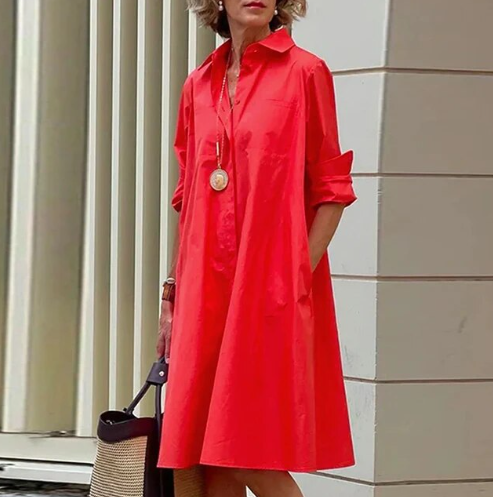 Button-Up Shirt Dress