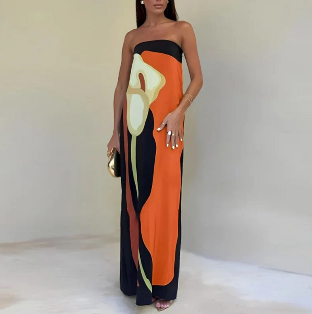 Paula Printed Off-Shoulder Dress