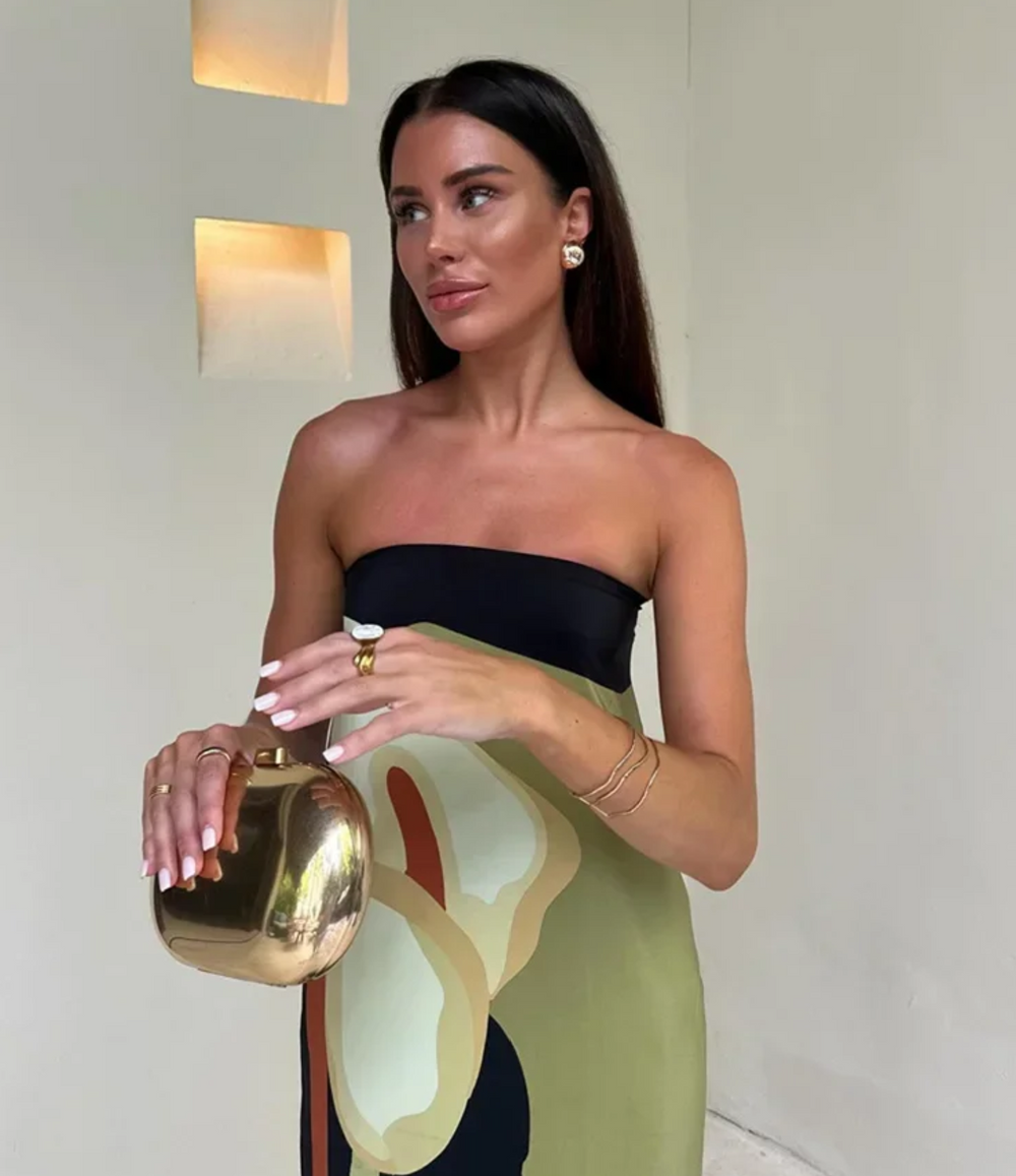 Paula Printed Off-Shoulder Dress