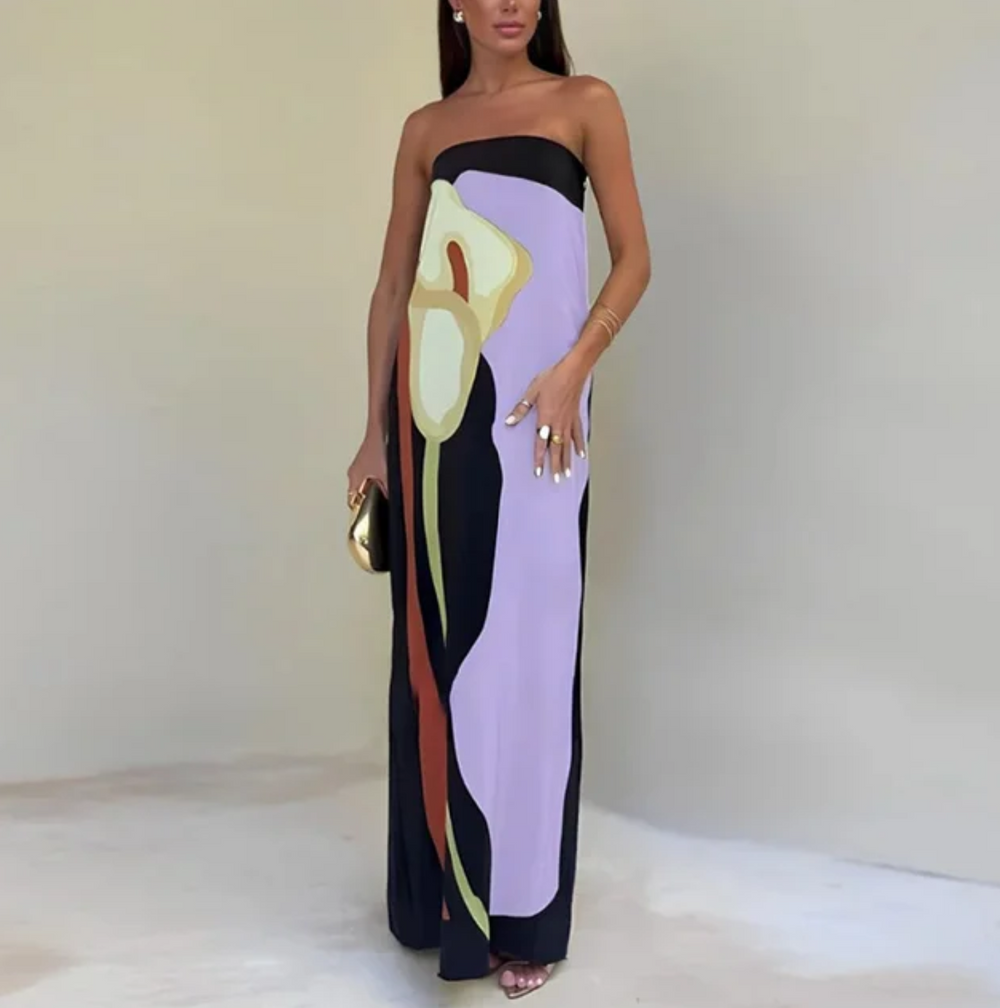 Paula Printed Off-Shoulder Dress