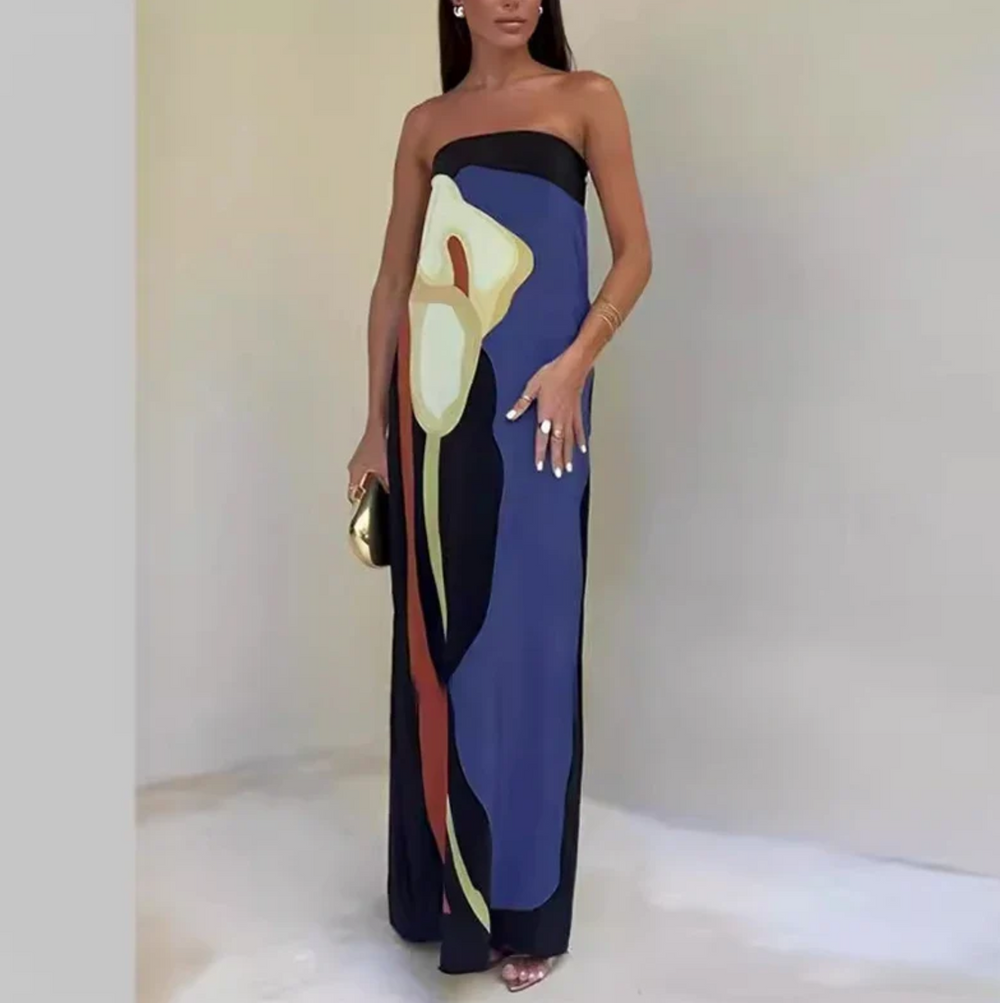 Paula Printed Off-Shoulder Dress